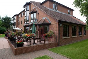 Exterior of Eothen Care Home in Gosforth, Newcastle upon Tyne